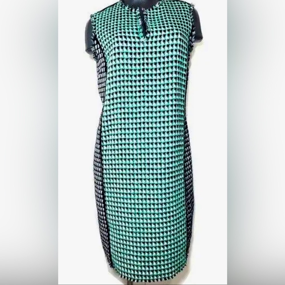 NWT Carlisle New York Women’s Delancey Tweed Dress Raw Edge Size 10